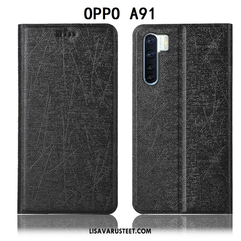 Oppo A91 Kuoret Puhelimen Musta Murtumaton Kotelo Suojaus Kuori Verkossa