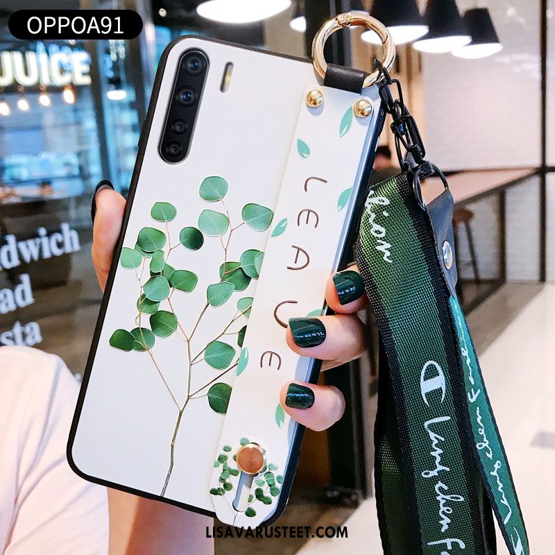 Oppo A91 Kuoret Silikoni Pehmeä Neste Valkoinen Rakastunut Kuori Osta