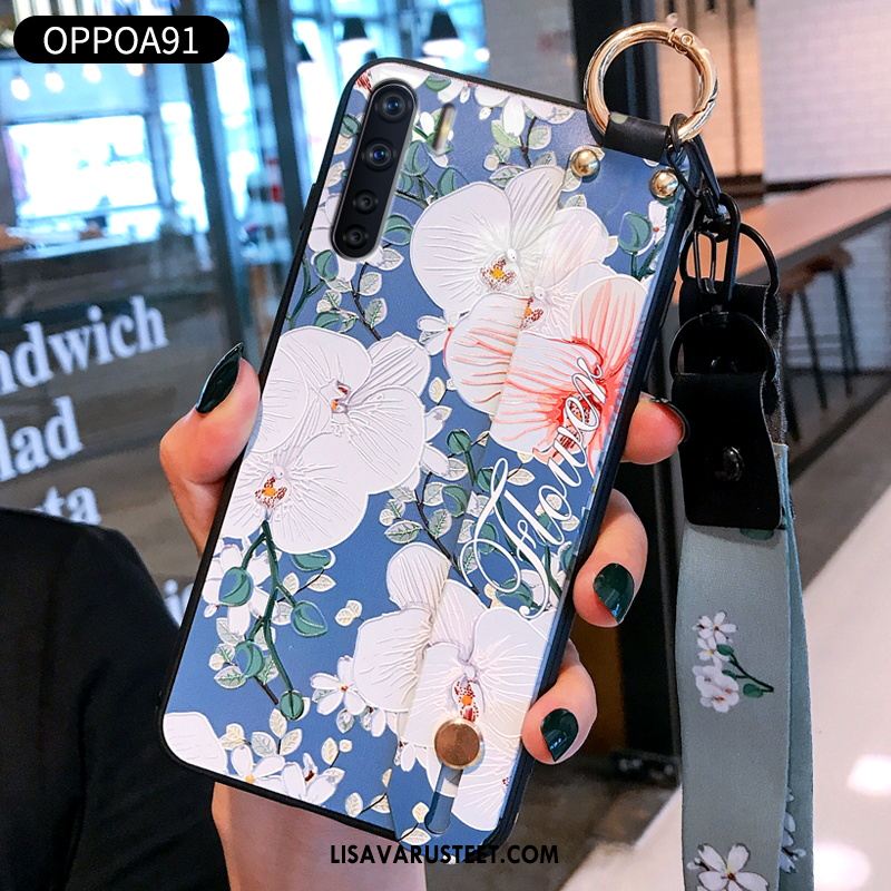 Oppo A91 Kuoret Silikoni Pehmeä Neste Valkoinen Rakastunut Kuori Osta