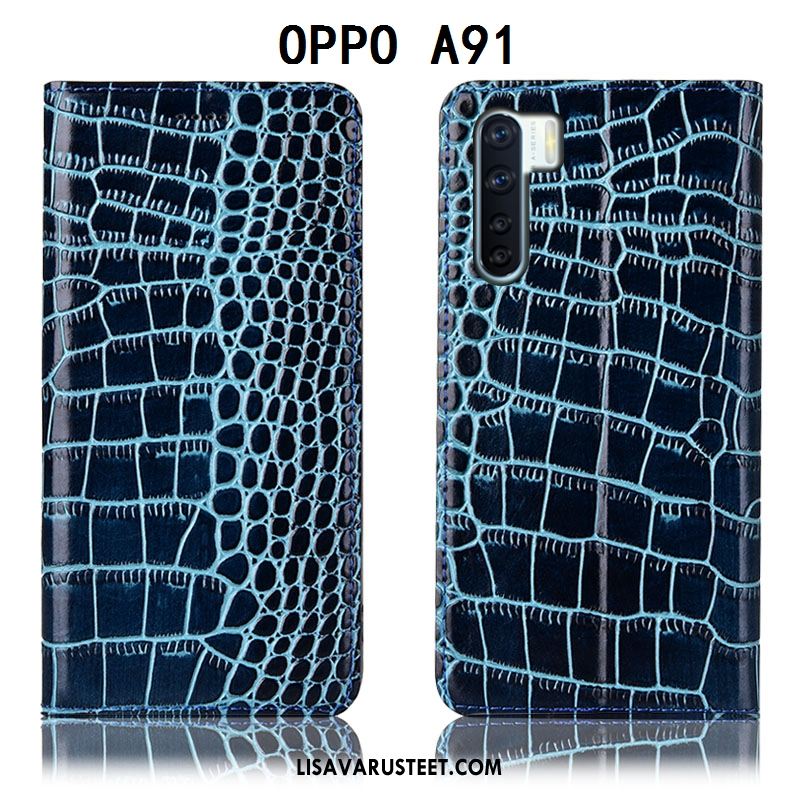 Oppo A91 Kuoret Suojaus All Inclusive Kotelo Nahkakotelo Puhelimen Kuori Verkossa