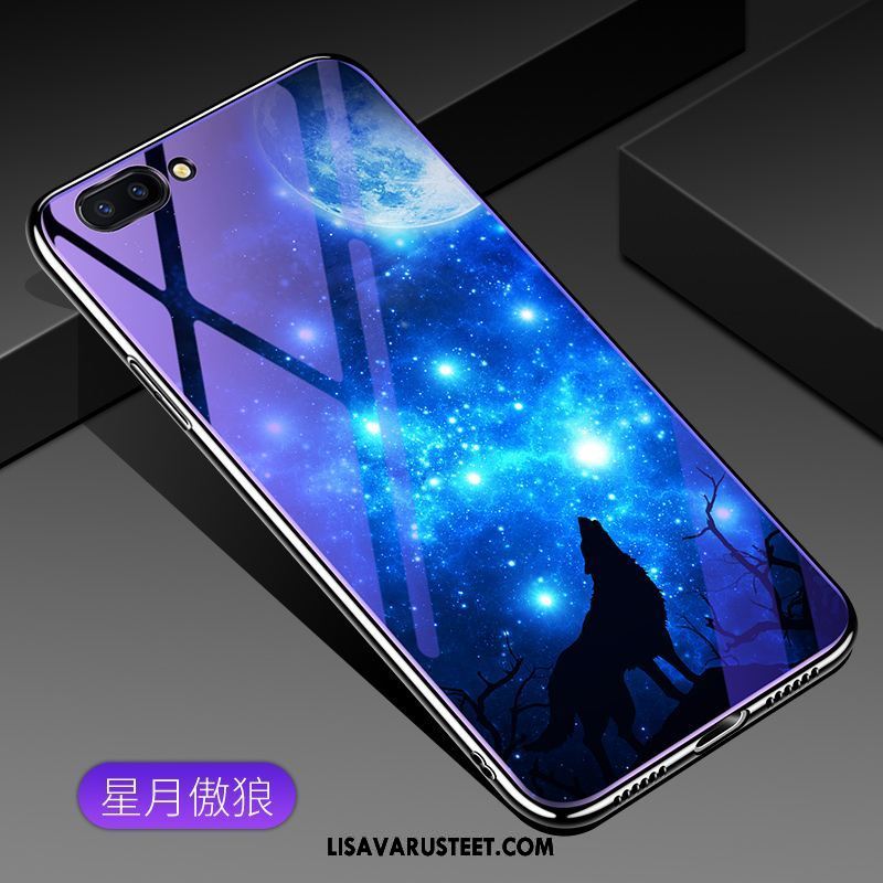 Oppo Ax5 Kuoret Violetti Karkaisu Lasi Suojaus Trendi Halpa
