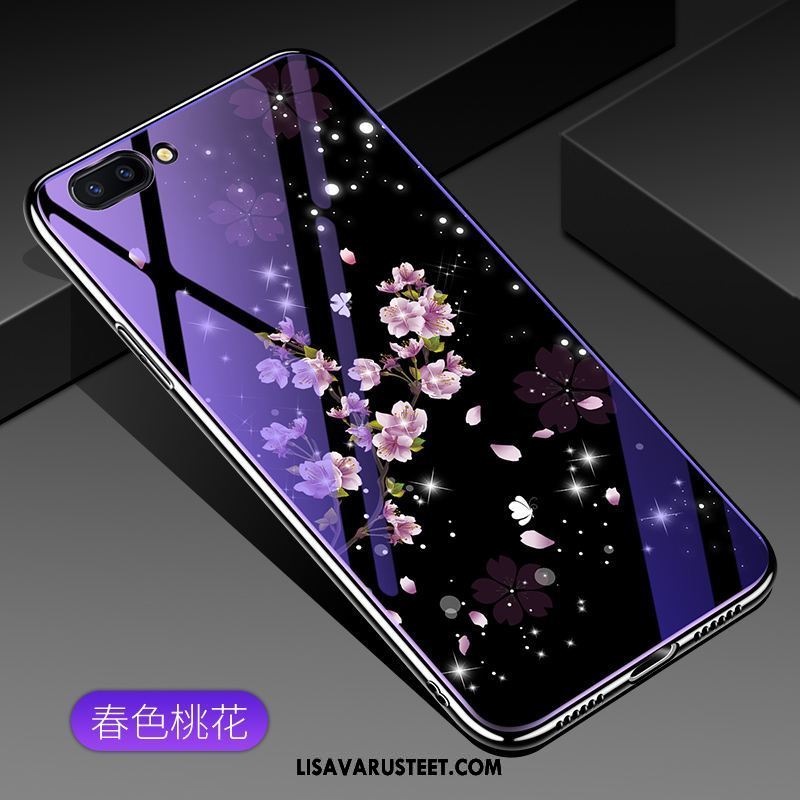 Oppo Ax5 Kuoret Violetti Karkaisu Lasi Suojaus Trendi Halpa
