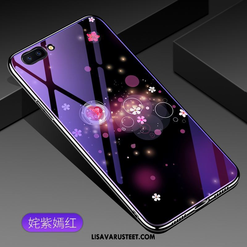 Oppo Ax5 Kuoret Violetti Karkaisu Lasi Suojaus Trendi Halpa