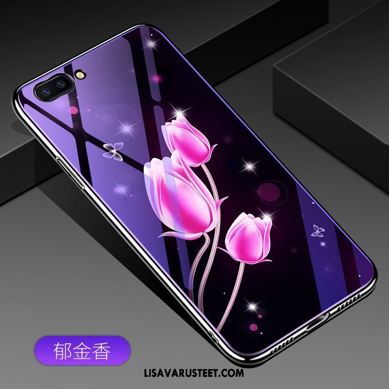 Oppo Ax5 Kuoret Violetti Karkaisu Lasi Suojaus Trendi Halpa
