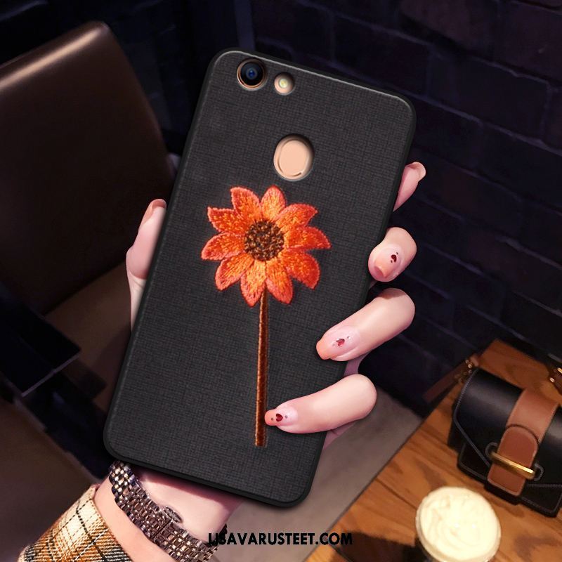 Oppo F5 Youth Kuoret Kirjonta Persoonallisuus Pehmeä Neste Harmaa Kukka Alennus