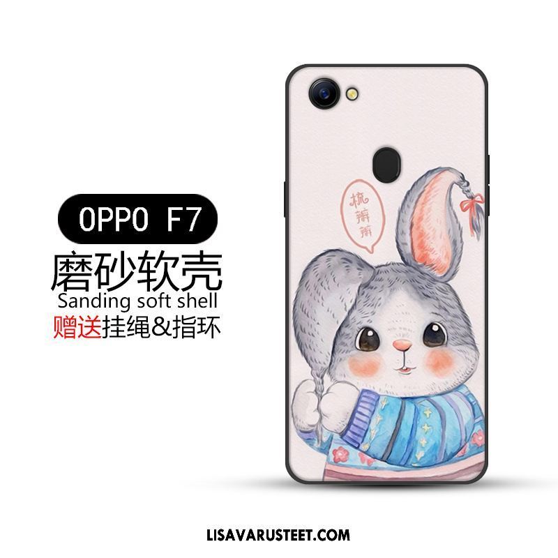 Oppo F7 Kuoret Luova Musta Kotelo Murtumaton Pesty Suede Kuori Verkossa