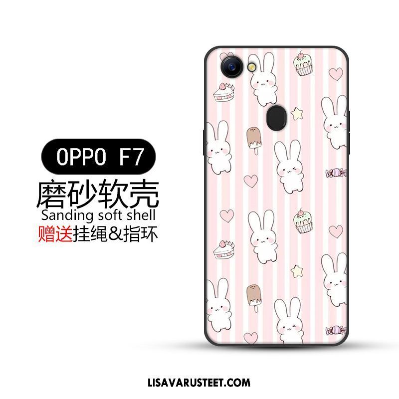 Oppo F7 Kuoret Luova Musta Kotelo Murtumaton Pesty Suede Kuori Verkossa