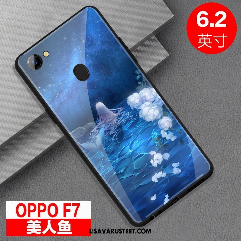 Oppo F7 Kuoret Persoonallisuus Suojaus Kotelo Lasi Murtumaton Myynti