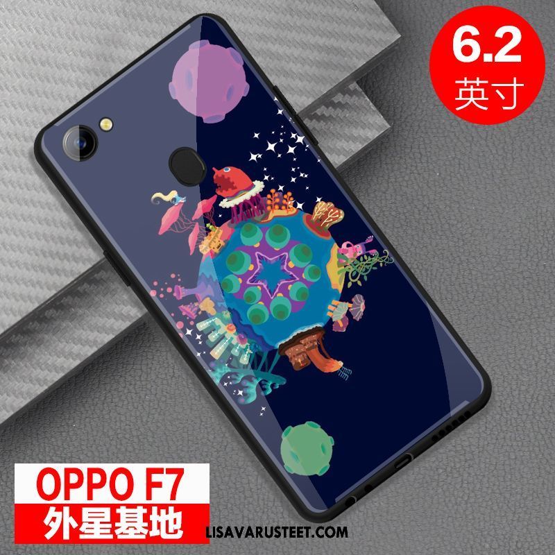 Oppo F7 Kuoret Persoonallisuus Suojaus Kotelo Lasi Murtumaton Myynti