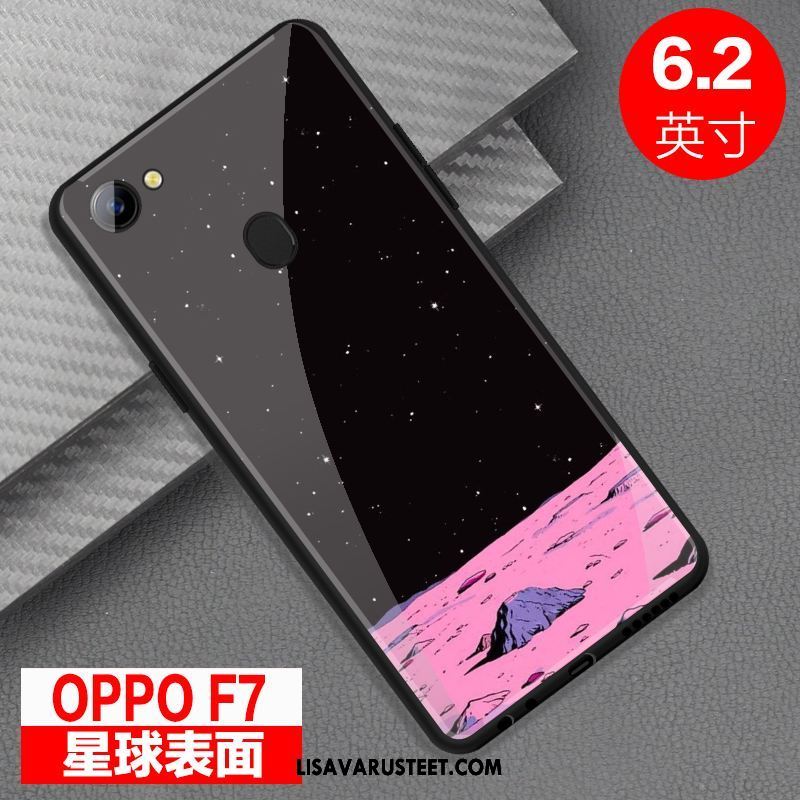 Oppo F7 Kuoret Persoonallisuus Suojaus Kotelo Lasi Murtumaton Myynti