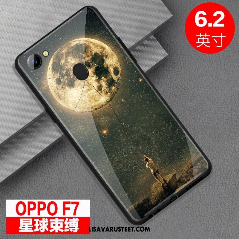 Oppo F7 Kuoret Persoonallisuus Suojaus Kotelo Lasi Murtumaton Myynti