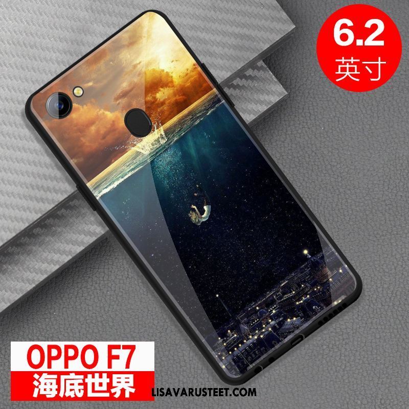 Oppo F7 Kuoret Persoonallisuus Suojaus Kotelo Lasi Murtumaton Myynti