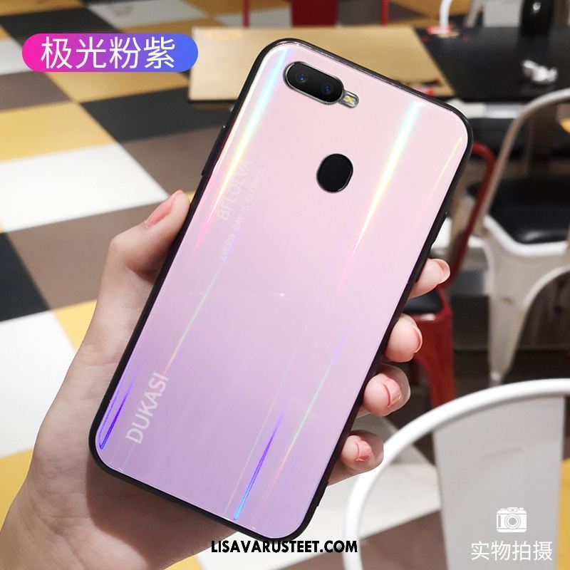 Oppo F9 Kuoret Lasi Kaltevuus Persoonallisuus Violetti Suojaus Kuori Osta