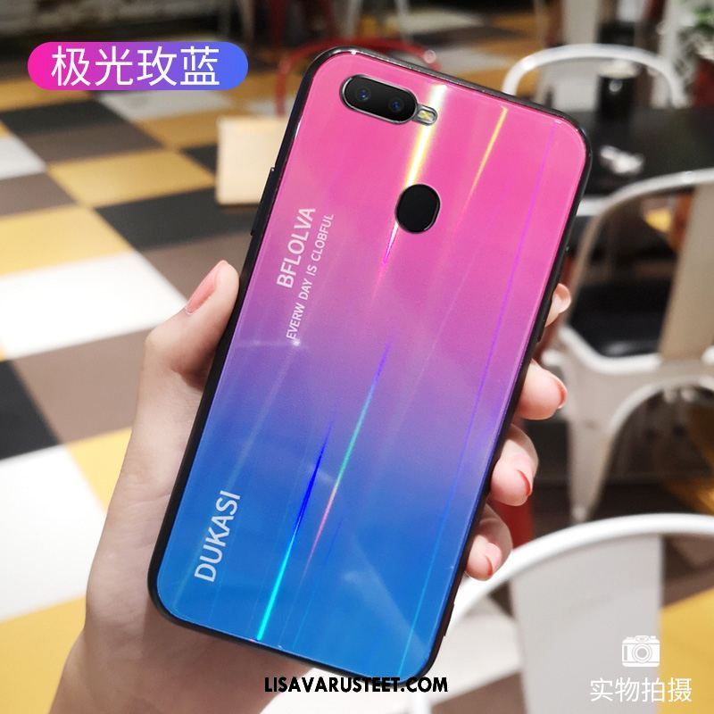 Oppo F9 Kuoret Lasi Kaltevuus Persoonallisuus Violetti Suojaus Kuori Osta