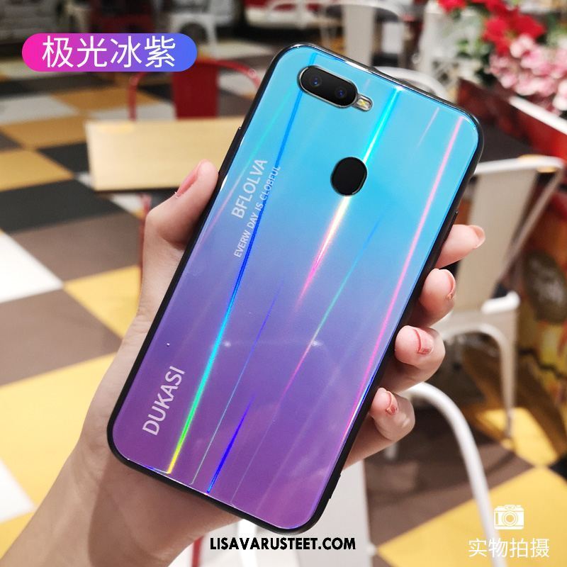 Oppo F9 Kuoret Lasi Kaltevuus Persoonallisuus Violetti Suojaus Kuori Osta