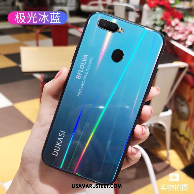 Oppo F9 Kuoret Lasi Kaltevuus Persoonallisuus Violetti Suojaus Kuori Osta