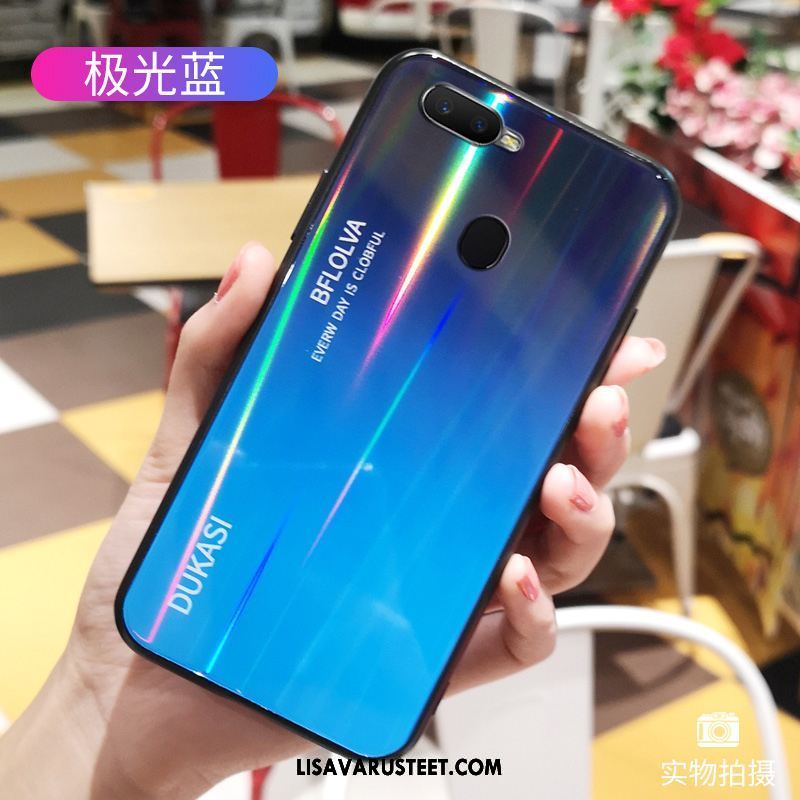 Oppo F9 Kuoret Lasi Kaltevuus Persoonallisuus Violetti Suojaus Kuori Osta