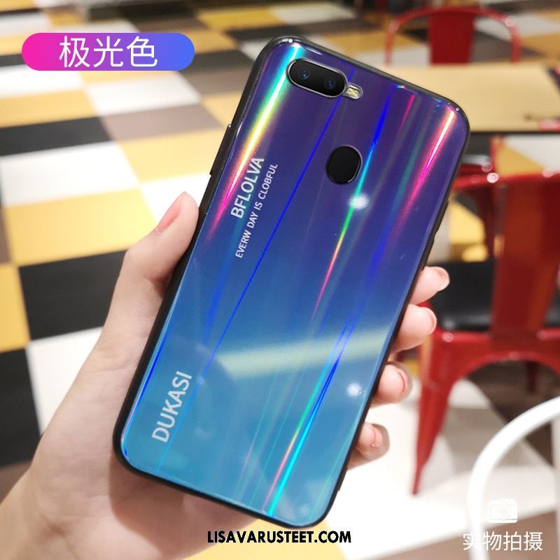 Oppo F9 Kuoret Lasi Kaltevuus Persoonallisuus Violetti Suojaus Kuori Osta