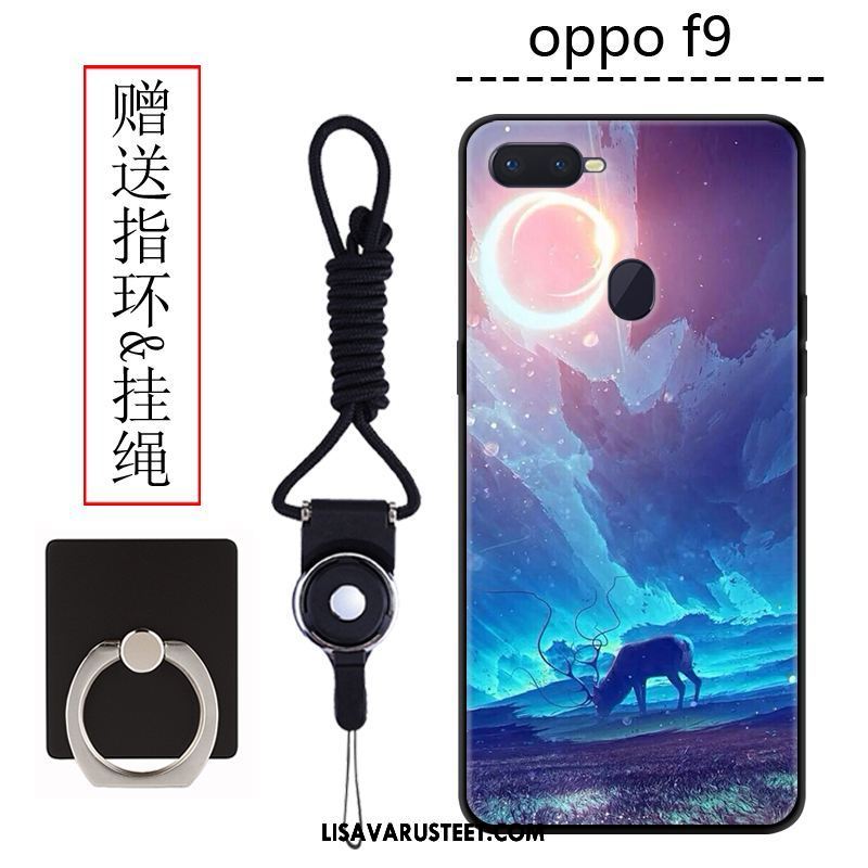 Oppo F9 Kuoret Murtumaton Persoonallisuus Pesty Suede Luova Tide-brändi Osta