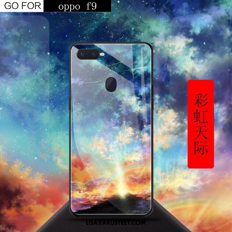 Oppo F9 Kuoret Punainen Kotelo Puhelimen Karkaisu Kuori Tarjous