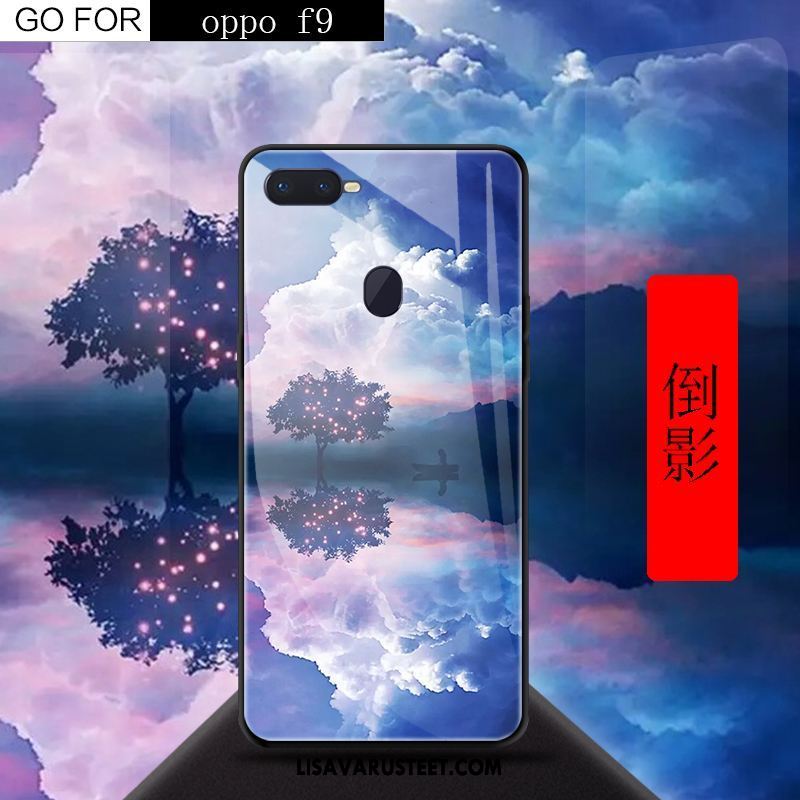 Oppo F9 Kuoret Punainen Kotelo Puhelimen Karkaisu Kuori Tarjous