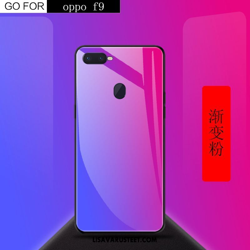 Oppo F9 Kuoret Punainen Kotelo Puhelimen Karkaisu Kuori Tarjous