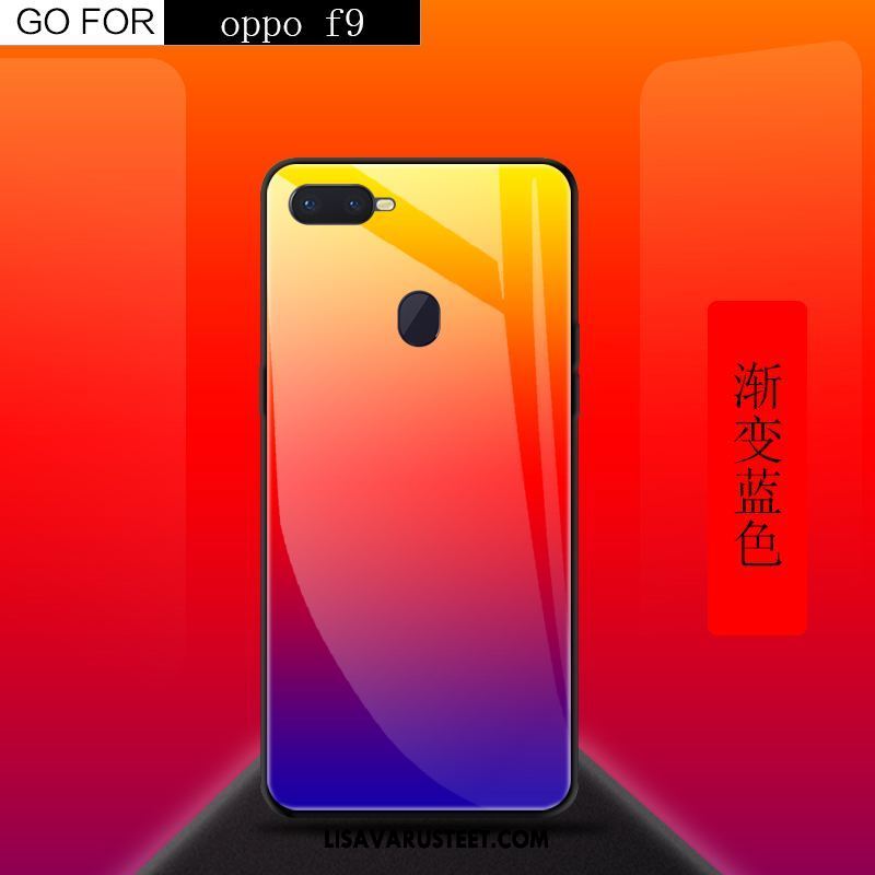 Oppo F9 Kuoret Punainen Kotelo Puhelimen Karkaisu Kuori Tarjous