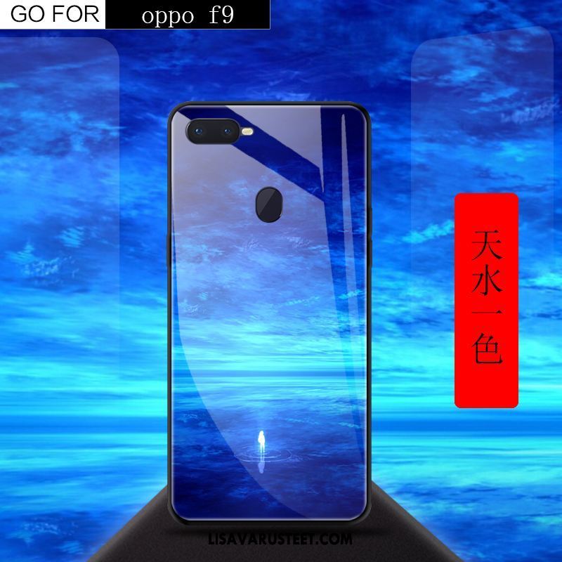 Oppo F9 Kuoret Punainen Kotelo Puhelimen Karkaisu Kuori Tarjous