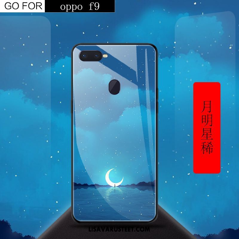 Oppo F9 Kuoret Punainen Kotelo Puhelimen Karkaisu Kuori Tarjous