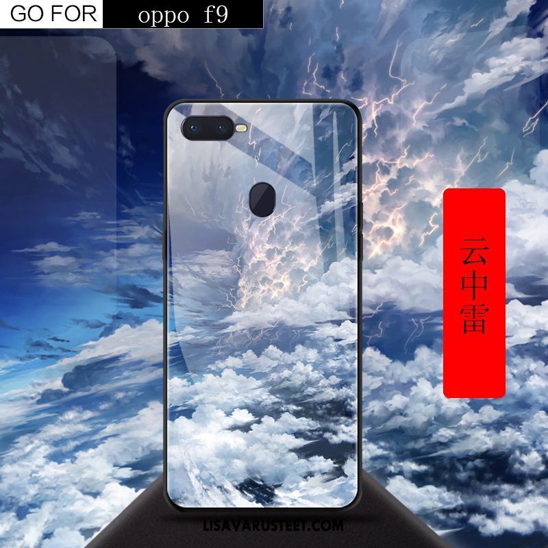 Oppo F9 Kuoret Punainen Kotelo Puhelimen Karkaisu Kuori Tarjous