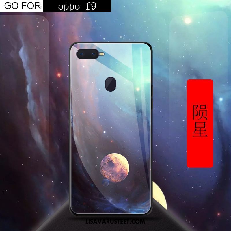 Oppo F9 Kuoret Punainen Kotelo Puhelimen Karkaisu Kuori Tarjous