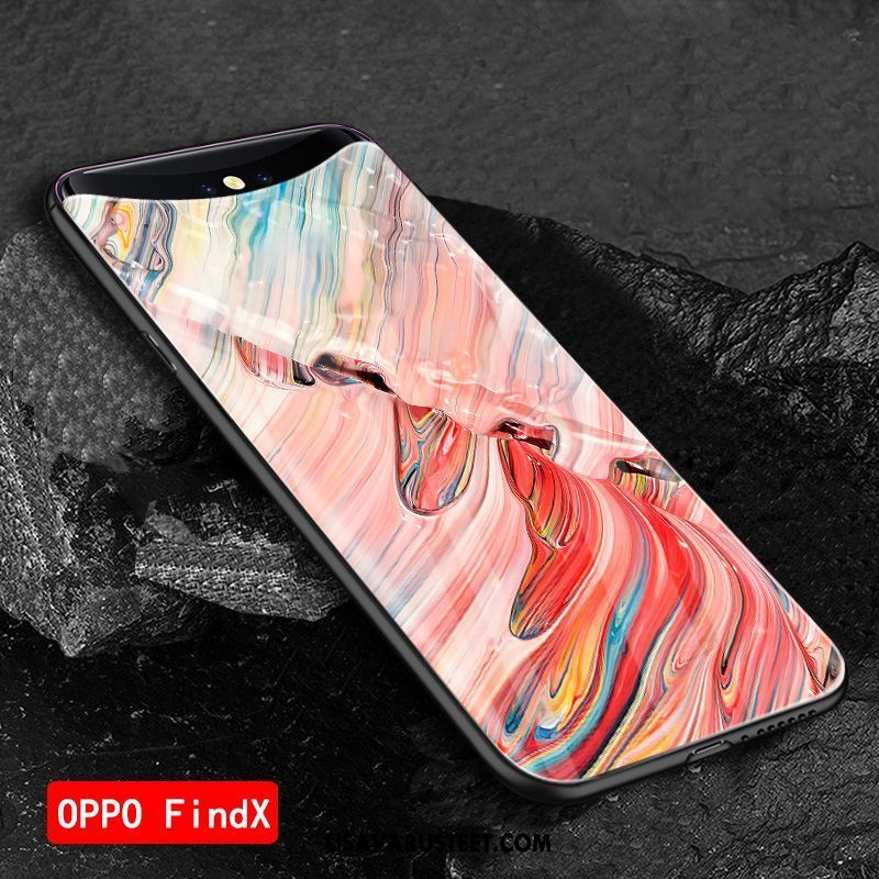 Oppo Find X Kuoret Net Red Silikoni Kiinalainen Tyyli Persoonallisuus Suojaus Osta