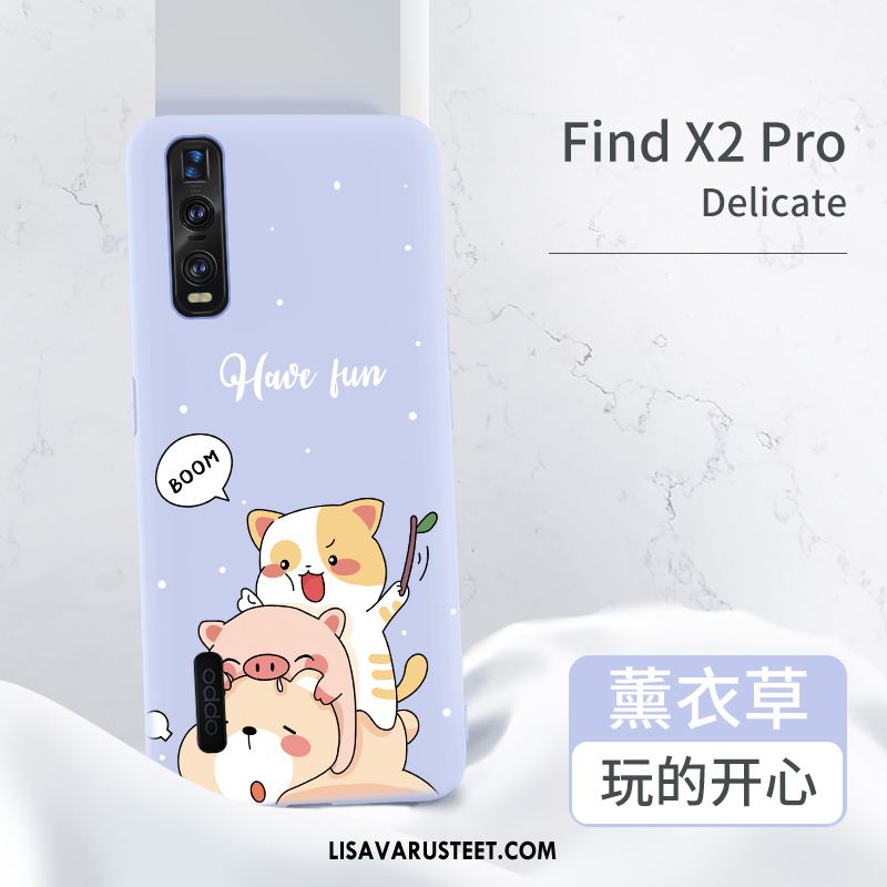 Oppo Find X2 Pro Kuoret Puhelimen Pehmeä Neste Punainen All Inclusive Kuori Verkossa