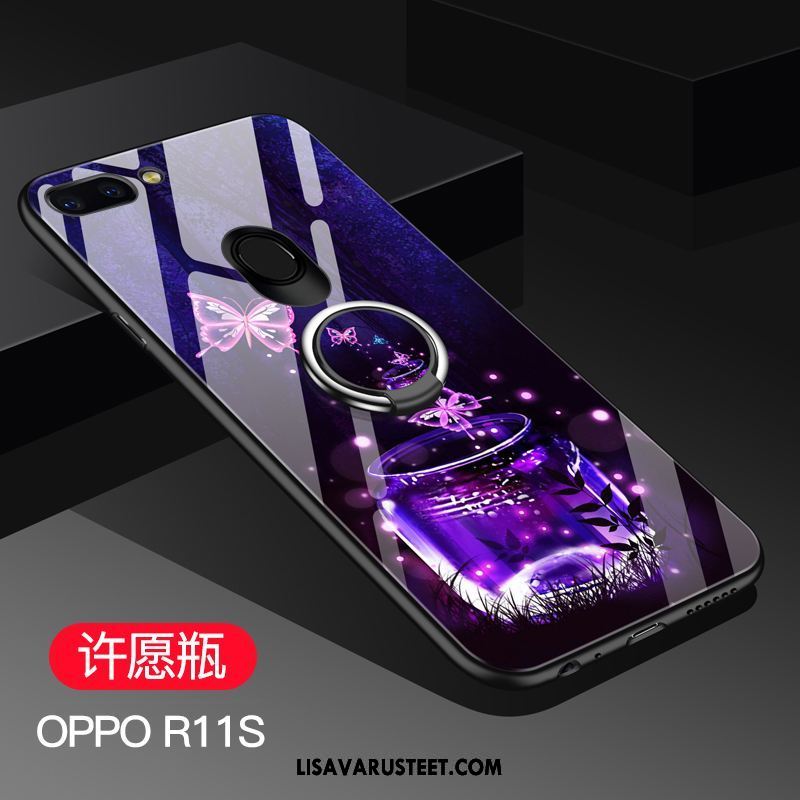 Oppo R11s Kuoret Lasi Kuori Pesty Suede All Inclusive Trendi Osta