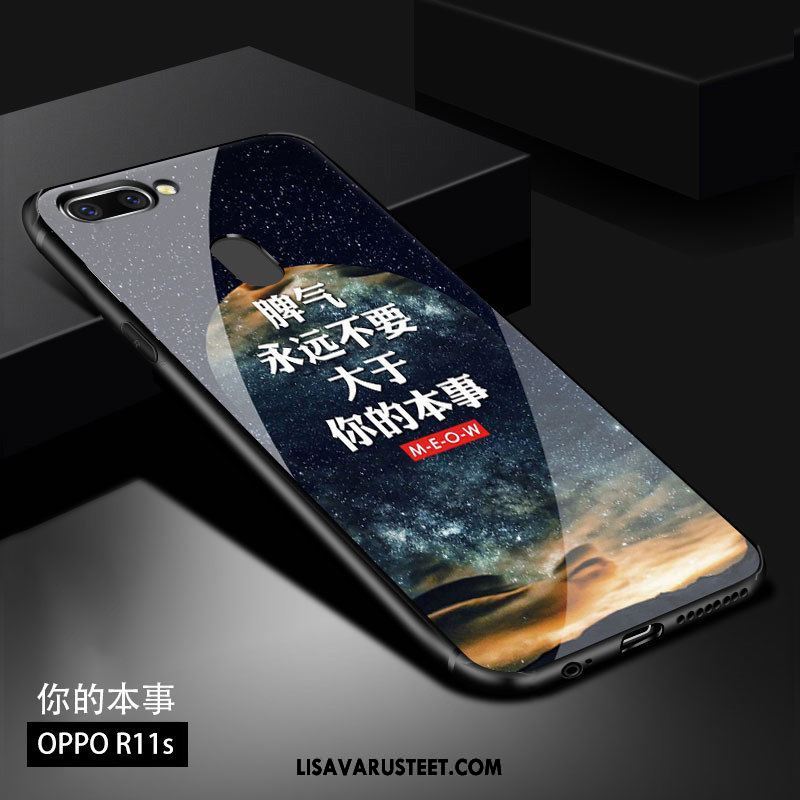 Oppo R11s Kuoret Luova Persoonallisuus Tummansininen Takakansi Uusi Myynti
