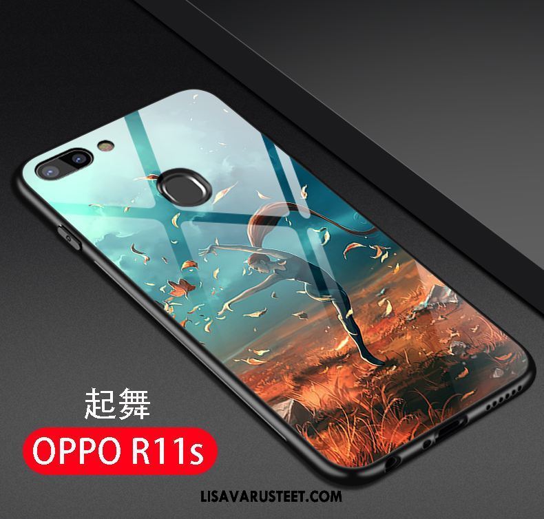 Oppo R11s Kuoret Silikoni Ohut Vihreä Persoonallisuus Luova Kuori Verkossa