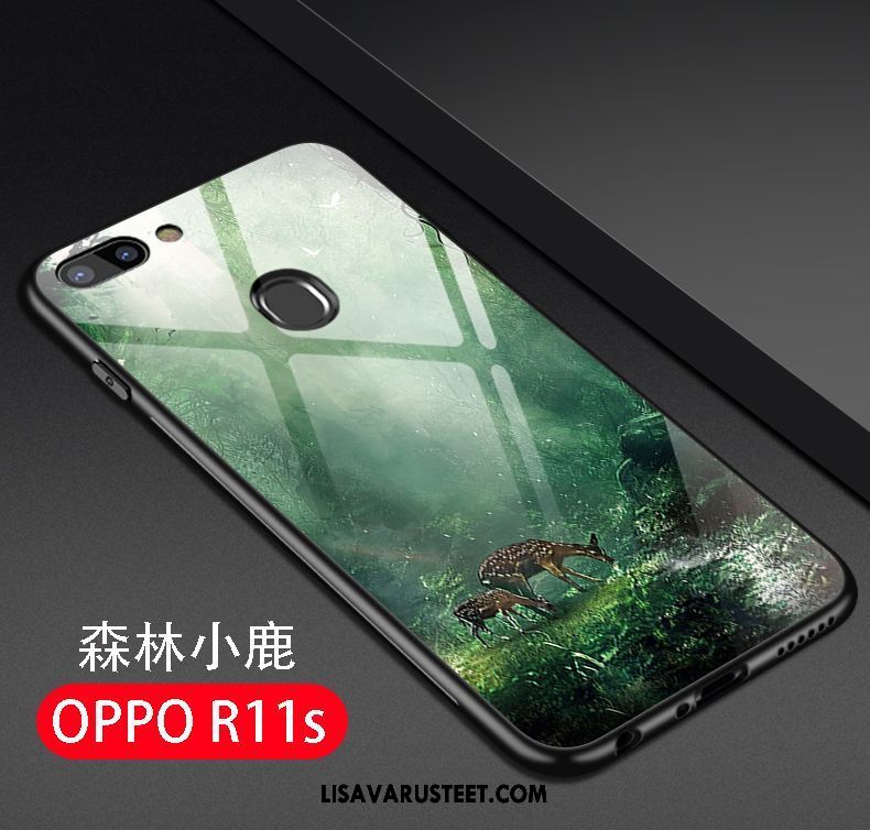 Oppo R11s Kuoret Silikoni Ohut Vihreä Persoonallisuus Luova Kuori Verkossa