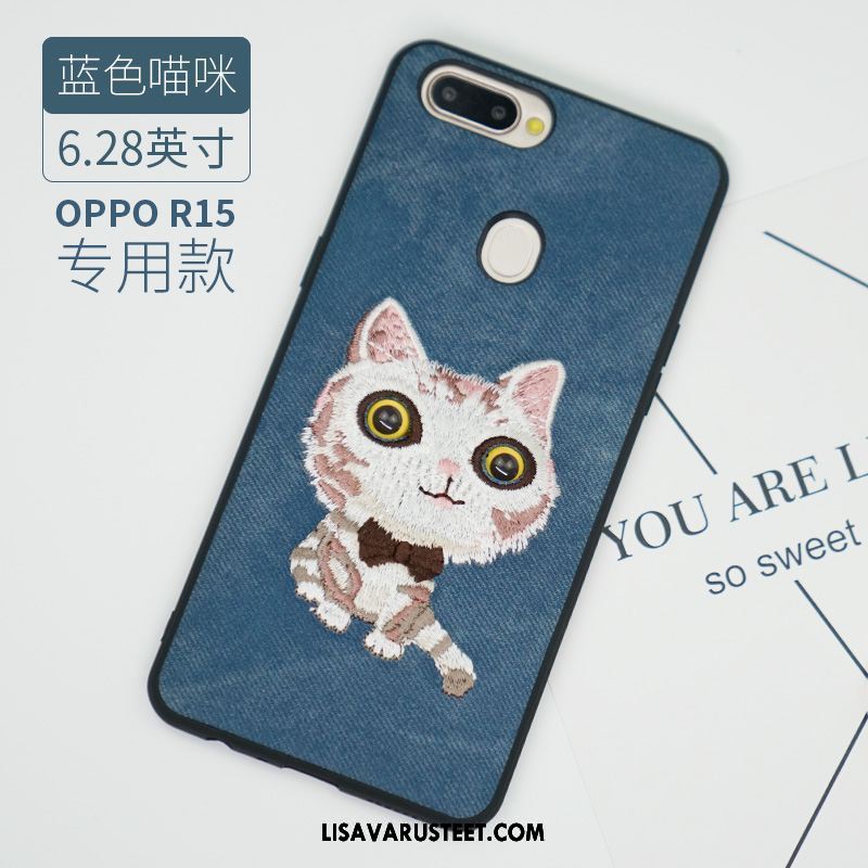 Oppo R15 Kuoret Kuori Kirjonta Net Red Rakastunut Punainen Myynti