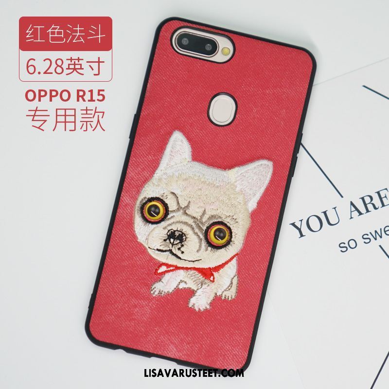 Oppo R15 Kuoret Kuori Kirjonta Net Red Rakastunut Punainen Myynti