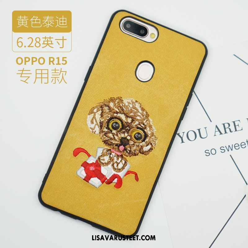 Oppo R15 Kuoret Kuori Kirjonta Net Red Rakastunut Punainen Myynti