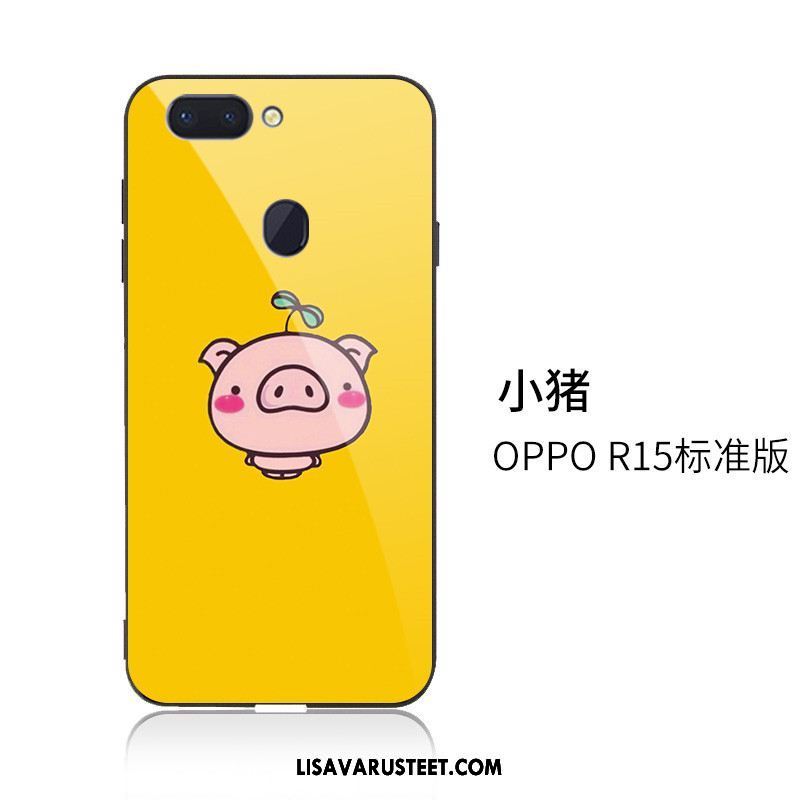 Oppo R15 Kuoret Lasi Sininen Sarjakuva All Inclusive Kuori Verkossa