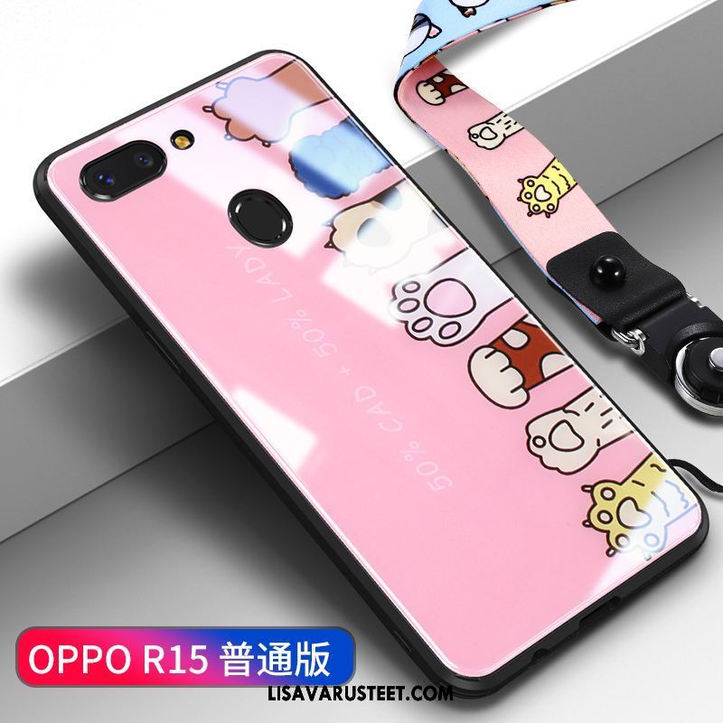 Oppo R15 Kuoret Lasi Violetti Net Red Ripustettavat Koristeet Kuori Verkossa