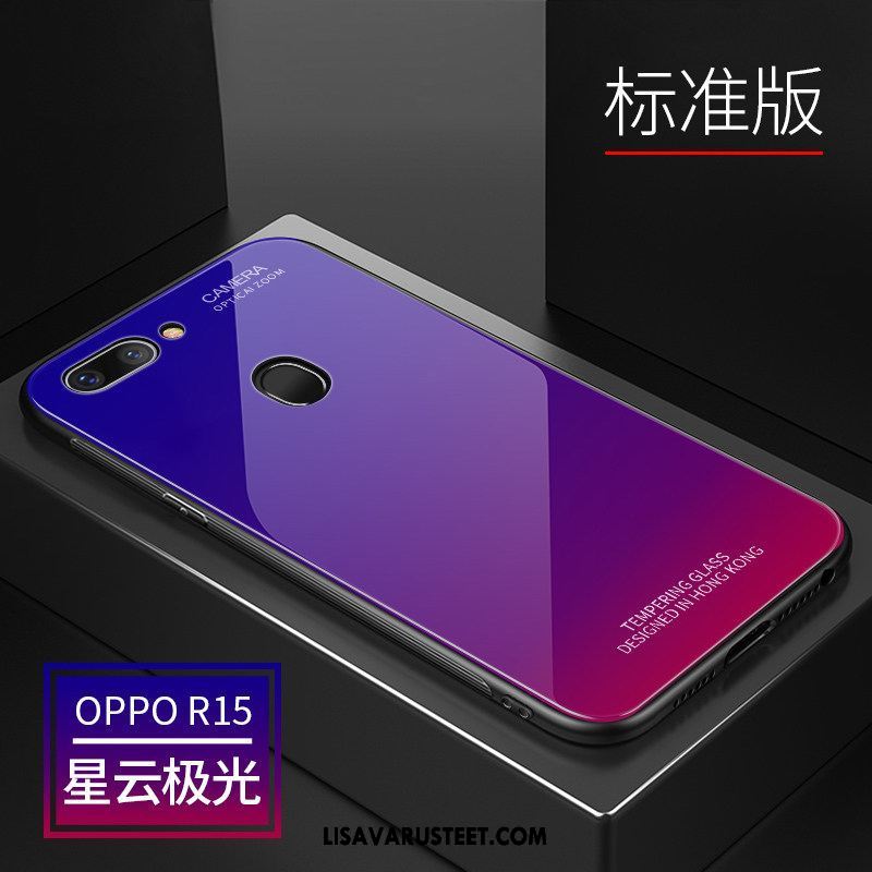 Oppo R15 Kuoret Murtumaton Violetti Persoonallisuus All Inclusive Lasi Kuori Myynti