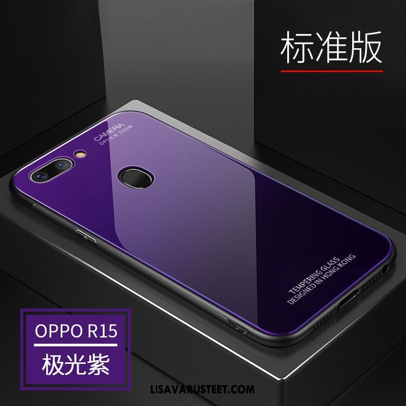 Oppo R15 Kuoret Murtumaton Violetti Persoonallisuus All Inclusive Lasi Kuori Myynti