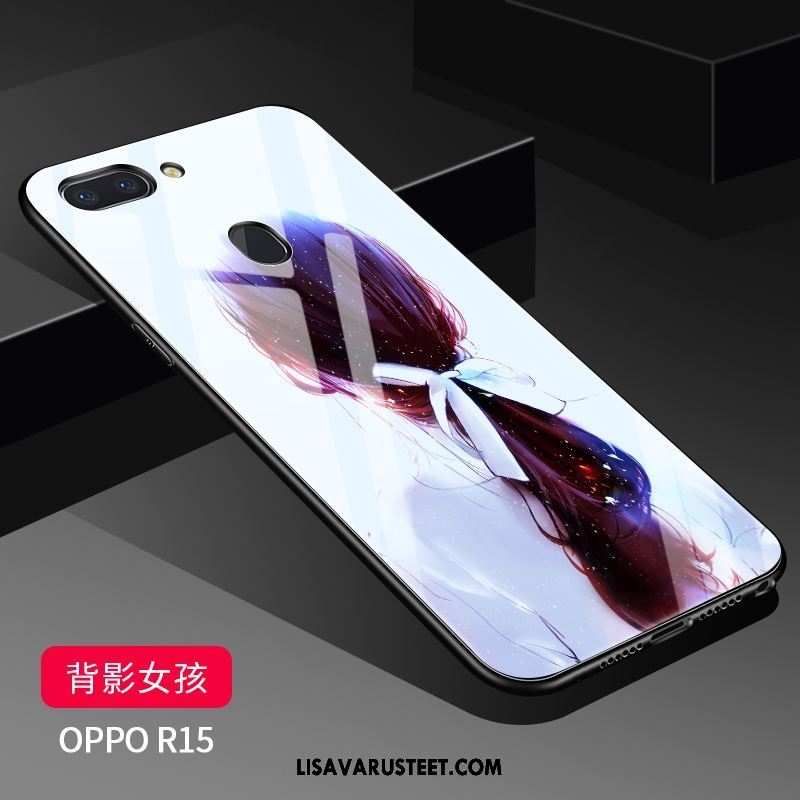 Oppo R15 Kuoret Persoonallisuus Silikoni Suojaus Murtumaton Pesty Suede Halvat