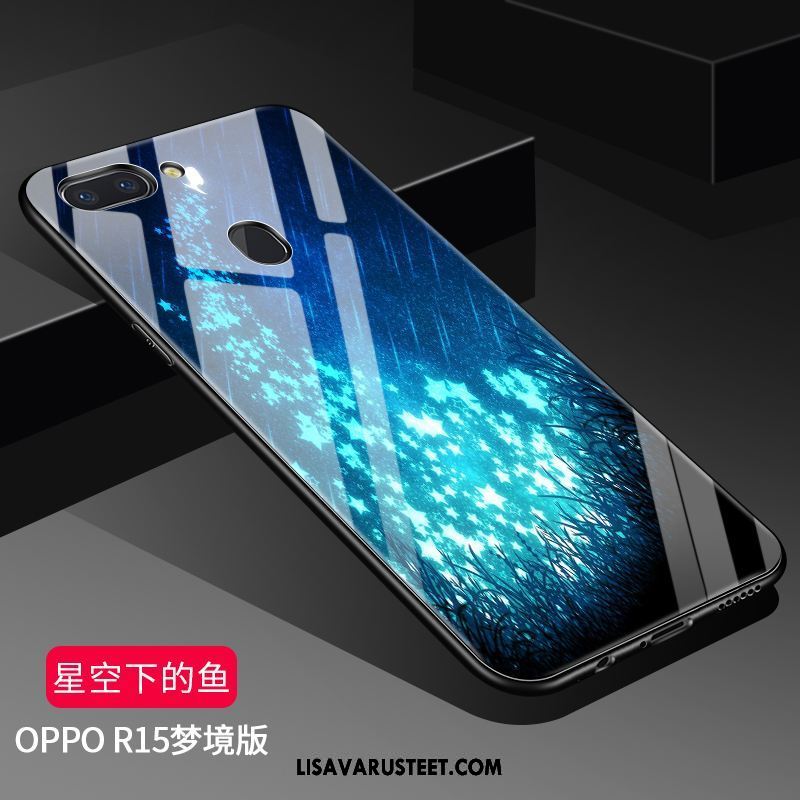 Oppo R15 Kuoret Persoonallisuus Silikoni Suojaus Murtumaton Pesty Suede Halvat