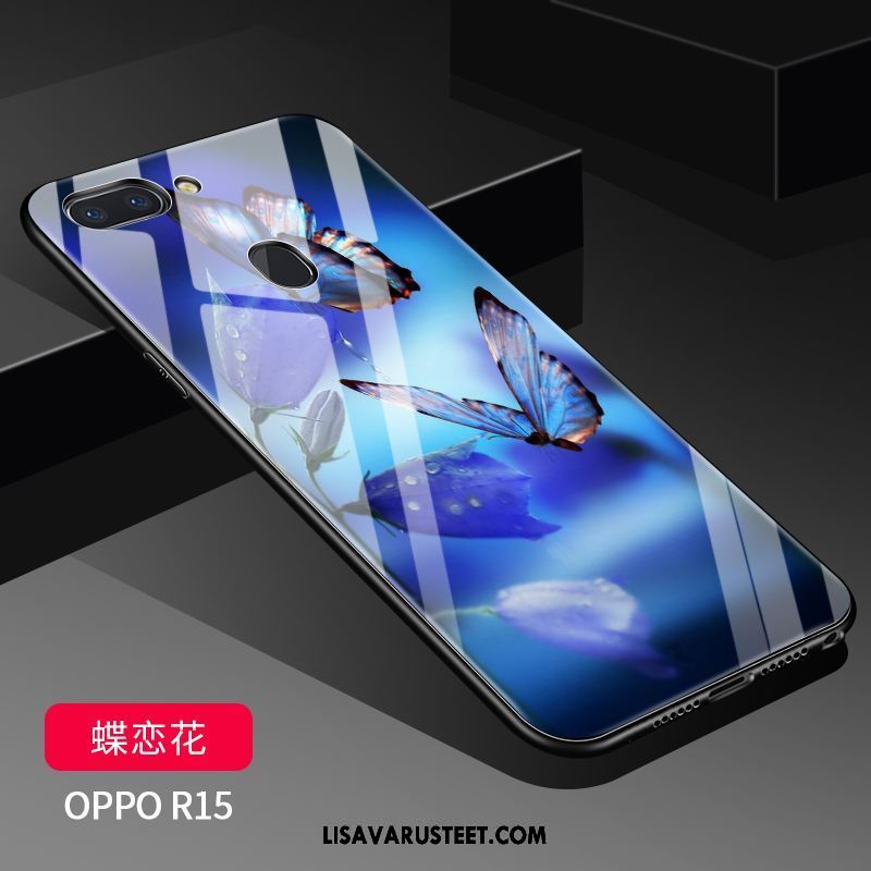 Oppo R15 Kuoret Persoonallisuus Silikoni Suojaus Murtumaton Pesty Suede Halvat