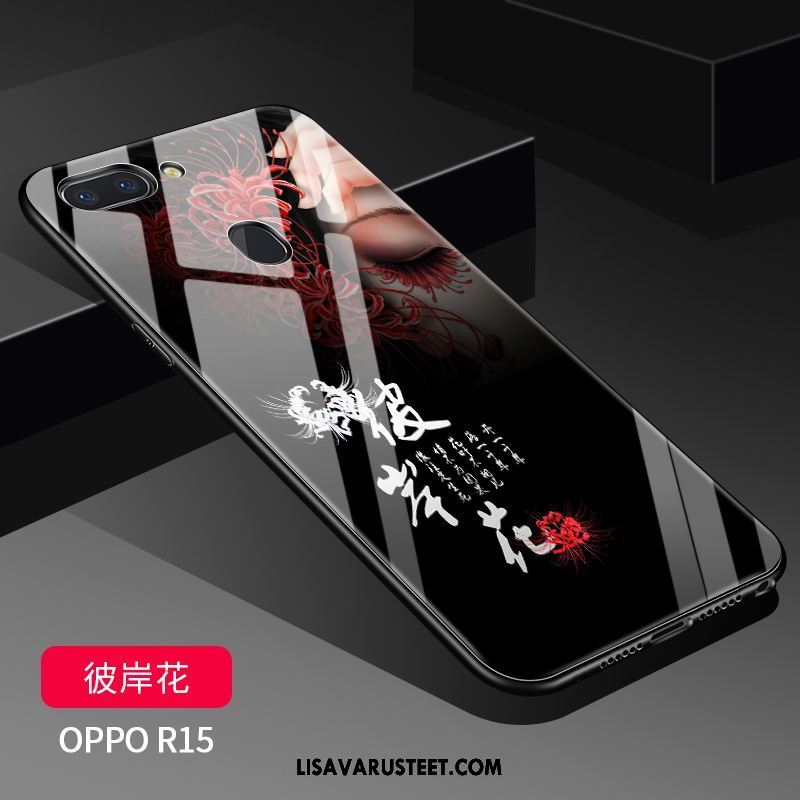 Oppo R15 Kuoret Persoonallisuus Silikoni Suojaus Murtumaton Pesty Suede Halvat