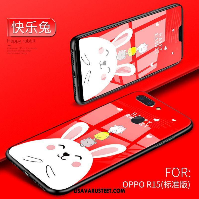 Oppo R15 Kuoret Puhelimen Net Red Kuori Ihana Lasi Halpa