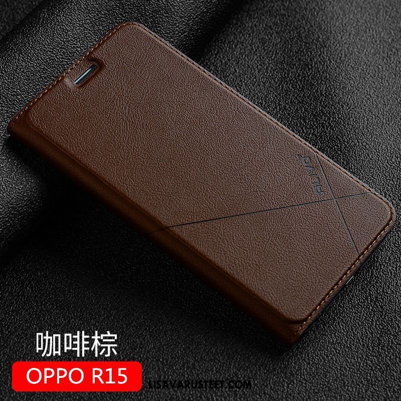 Oppo R15 Kuoret Puhelimen Uusi Simpukka Trendi Musta Kuori Myynti